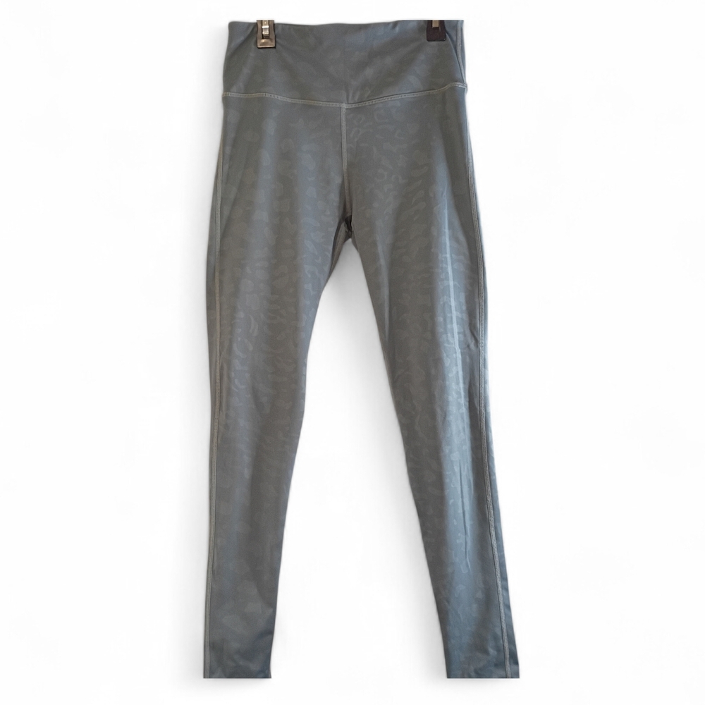 Urban Daizy Ankle Legging Leopard Blueish Gray Women's M Workout Pocket‎ Stretch